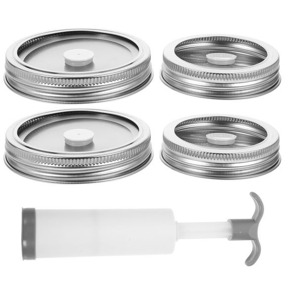 SOPOTUTU Jar Vacuum Sealer Kit 5-Piece ABS Vacuum Sealer Set for Food Storage and Preservation