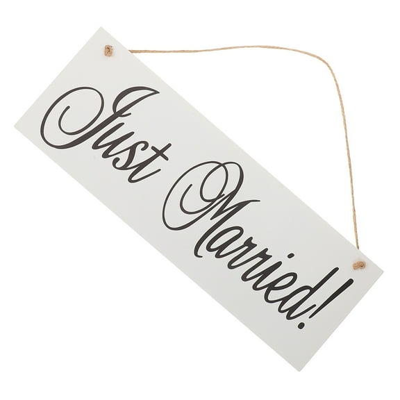 SOPOTUTU Ceremony Sign Just Married Decor Multi 1Set for Wedding Organizers