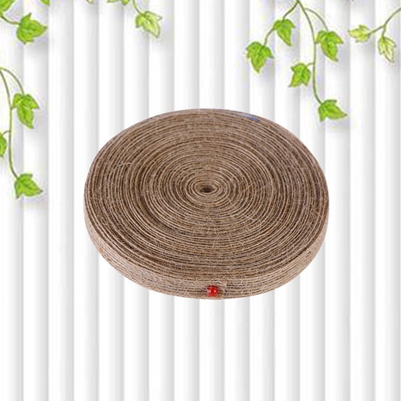 SOPOTUTU Jute Burlap Ribbon Webbing Twine Brown Natural Fiber for DIY Weaving and Decoration