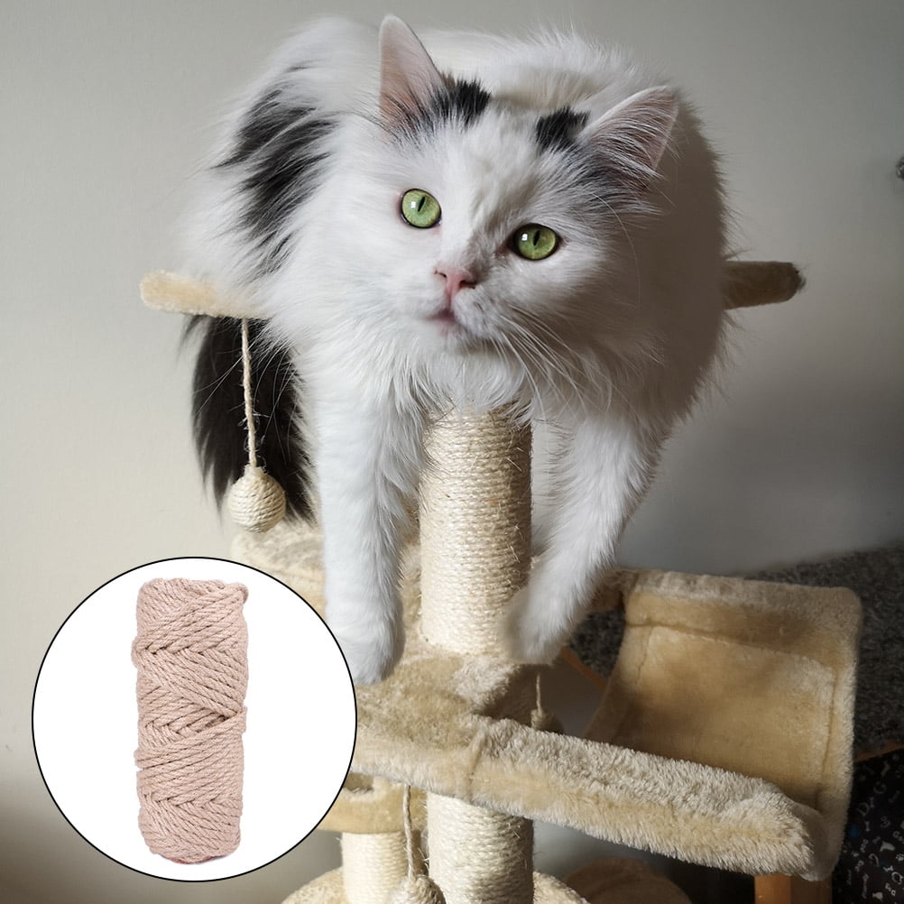 SOPOTUTU Khaki Sisal Cat Playing Toy Rope 1Set for Indoor Entertainment ...