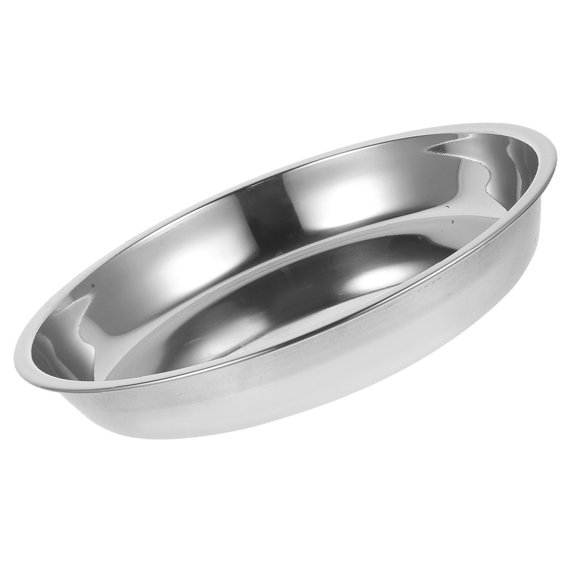 SOPOTUTU Kitchen Plates for Food Serving in Stainless Steel Simple Design 1Pcs