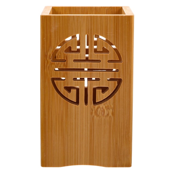 SOPOTUTU Wooden Kitchen Utensil Holder and Silverware Drying Rack, Countertop Drainer for Cutlery and Cooking Tools