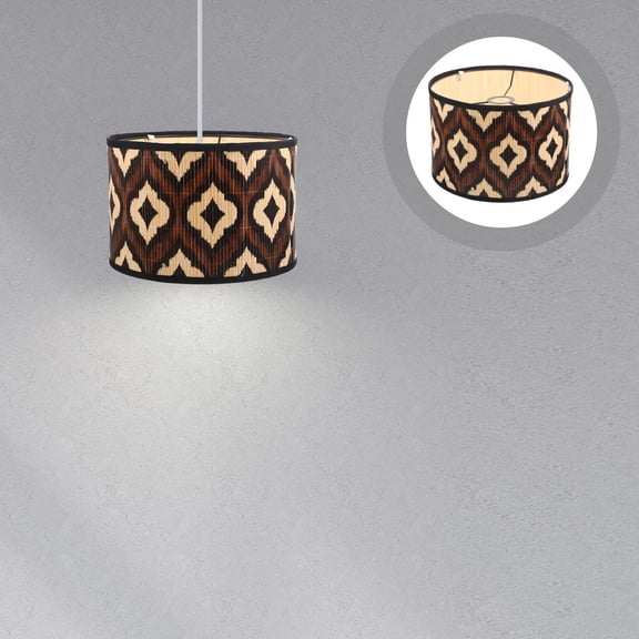 SOPOTUTU Retro Wood Lamp Shade Cover Multipurpose Light Cover for Ceiling Lamps