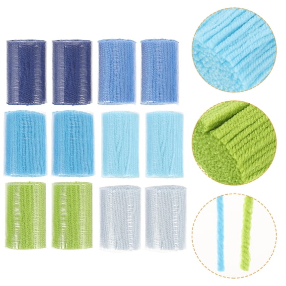 SOPOTUTU 12Pcs Latch and Hook Yarn Tools Set Compact Hook Style for Beginners and Experienced Crafters