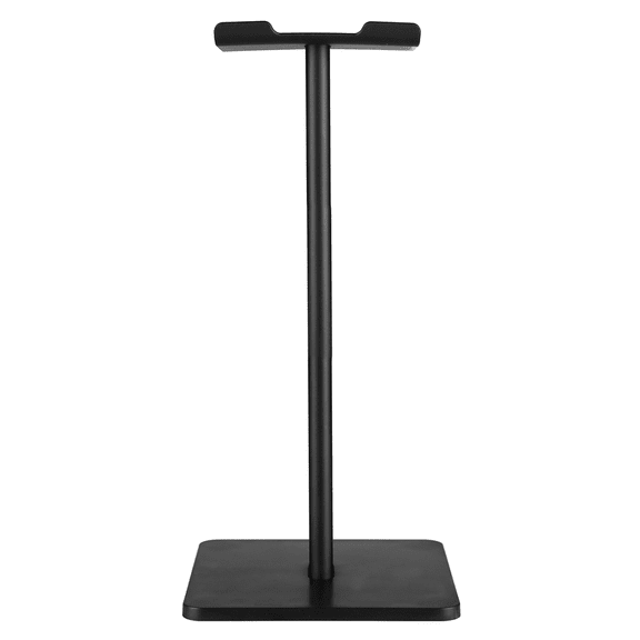 SOPOTUTU Compact Black Aluminum Headset Stand with Flexible Tpu Holder for Desktop Organization