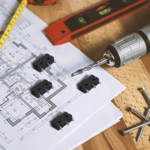 SOPOTUTU 12Pcs Micro Switch Waterproof Plastic Momentary Electronic Equipments