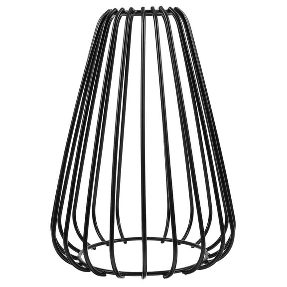 SOPOTUTU Vintage Black Metal Lampshade Decorative Hollow Out Pendant Light Cover for Home and Restaurant