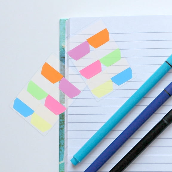 SOPOTUTU 3Sets Writable Colored Sticky Tabs with Strong Adhesive Multi Purpose Page Markers for Books and Documents