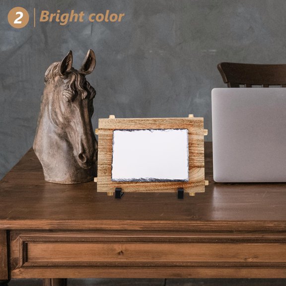 SOPOTUTU Sublimation Blank Stone Slate Coffee Color for Decorative Display