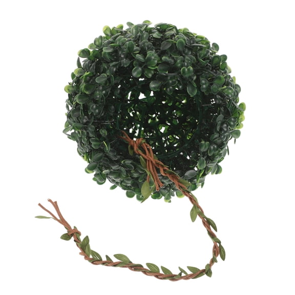 SOPOTUTU Artificial Grass Ball Hideout for Reptiles and Tree Frogs in Terrariums