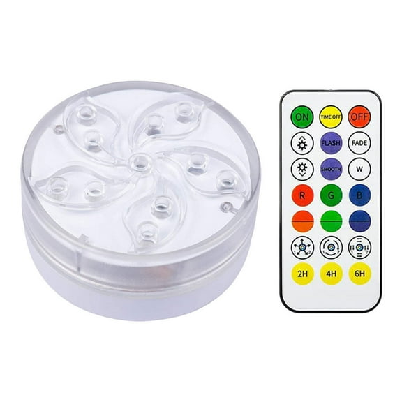 SOPOTUTU Underwater Pool Light Submarine Light Red Button Battery 1 Set