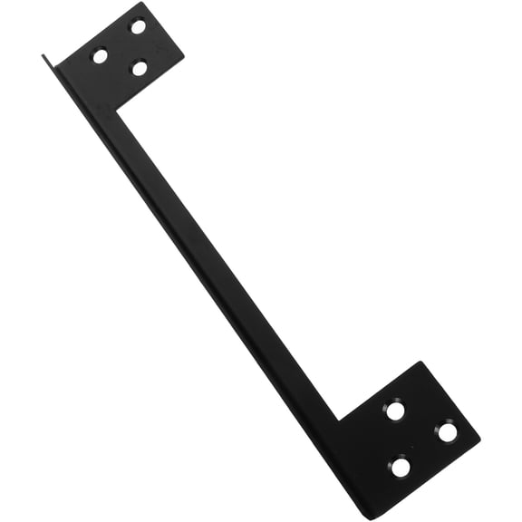 SOPOTUTU Black Stainless Steel Outswing Door Latch Protector for Enhanced Security and