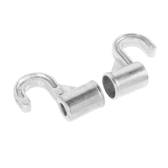 SOPOTUTU 2Pcs Aluminum Alloy Under Cabinet Hooks Easy Install Heavy Duty Closet Organizer