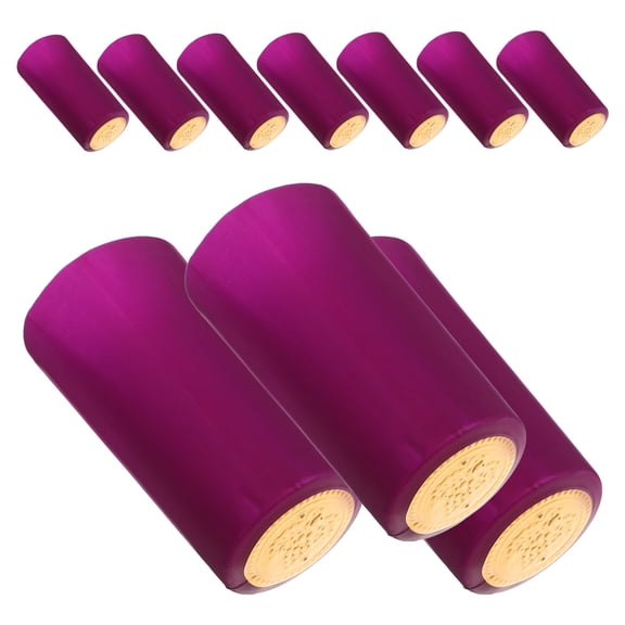 SOPOTUTU 100Pcs Wine Bottle Heat Shrink Wrap in Purple for Freshness