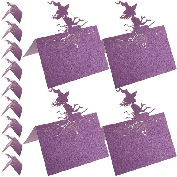 SOPOTUTU Party 50Pcs Elegant Rectangular Paper Place Cards for Guest Seating