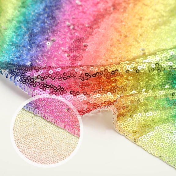 SOPOTUTU Versatile Multi Sequin Polyester Table Runner for All Occasions