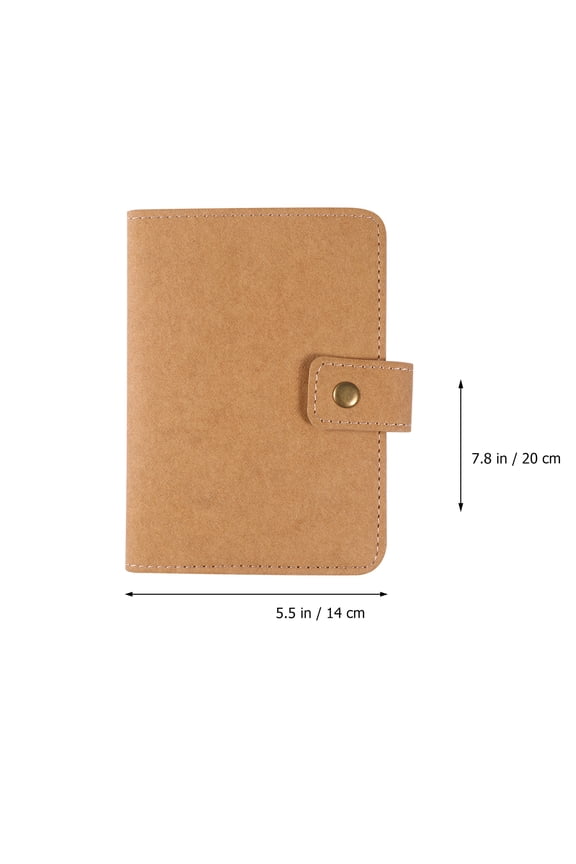 Khaki Passport Holder for Secure Storage of Passport Id Cards and Currency