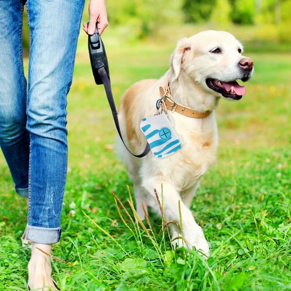 SOPOTUTU Dog Waste Pouch with Zipper Closure Secure Pet Waste Bag Holder for Outdoor Use