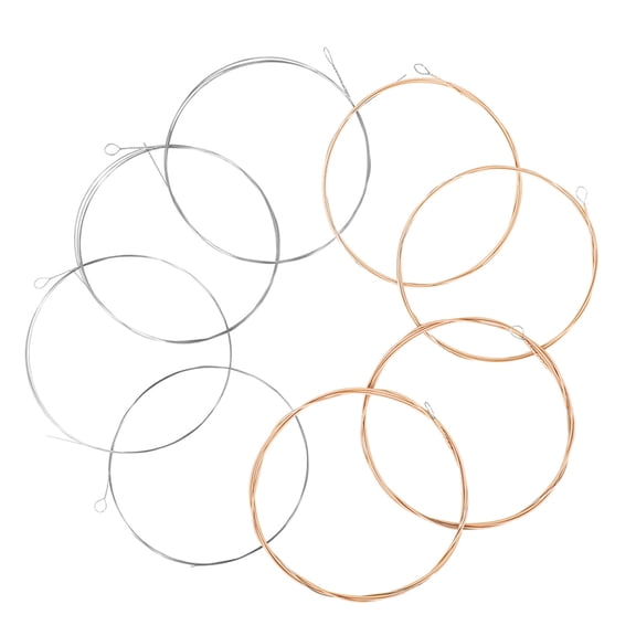 SOPOTUTU Phosphor Copper Mandolin Strings 8Pcs Replacement Strings for Musicians and Mandolin Players 2.91X2.91X2.16in