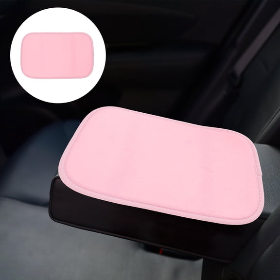 SOPOTUTU Comfortable Pink Armrest Cushion for Car Center Console Made of Flannelette Polyester
