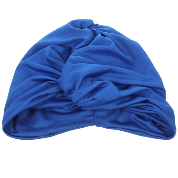 SOPOTUTU Pool Hats For Woman Swimming Cap Blue Nylon Friction Reduction Pool 1Pack