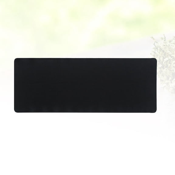 SOPOTUTU Smooth Sliding Black Computer Mouse Pad with Selvage Edge for Precise Control and Comfort