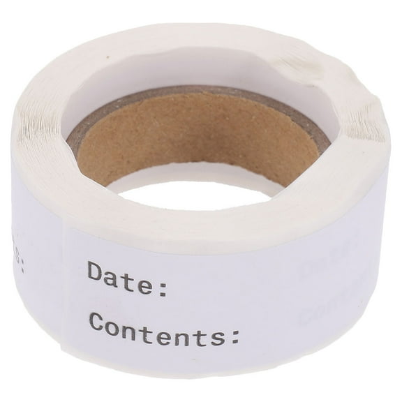 SOPOTUTU White Removable Food Labels for Kitchen Storage Easy to Write Date Marking Stickers
