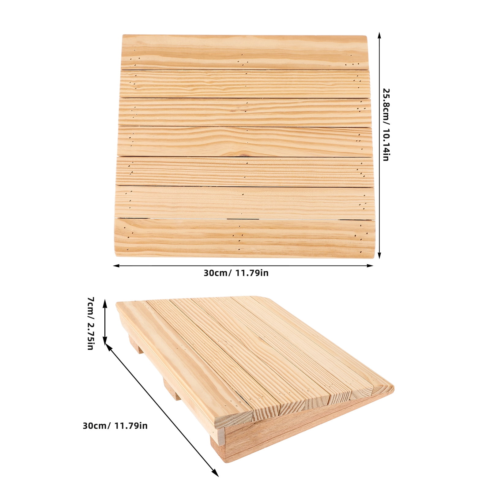 SOPOTUTU Portable Wooden Door Threshold Ramp for Home, Wheelchair ...
