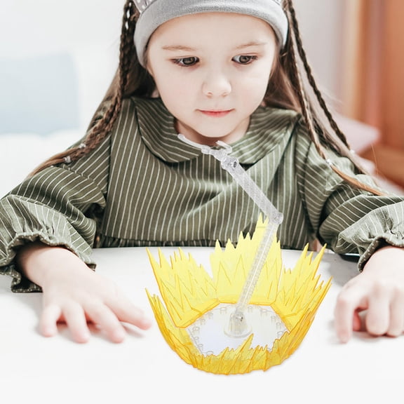 SOPOTUTU Model Shock Impact Stand Yellow Plastic Action Figure Effect Base