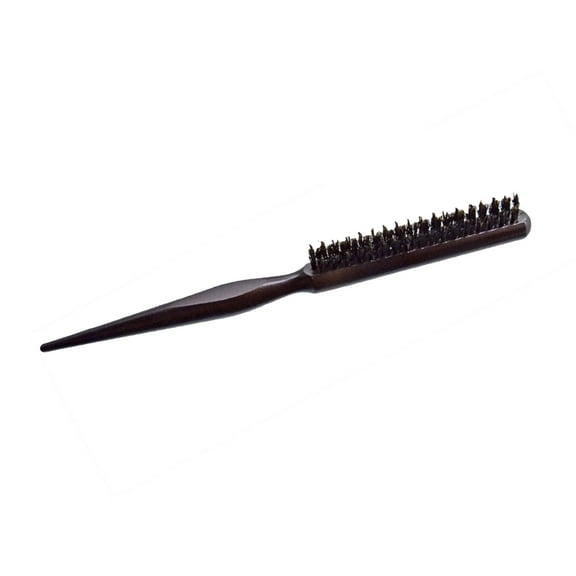 SOPOTUTU Salon Hair Comb Wood 3 Row Design with Neatly Arranged Bristles for Styling