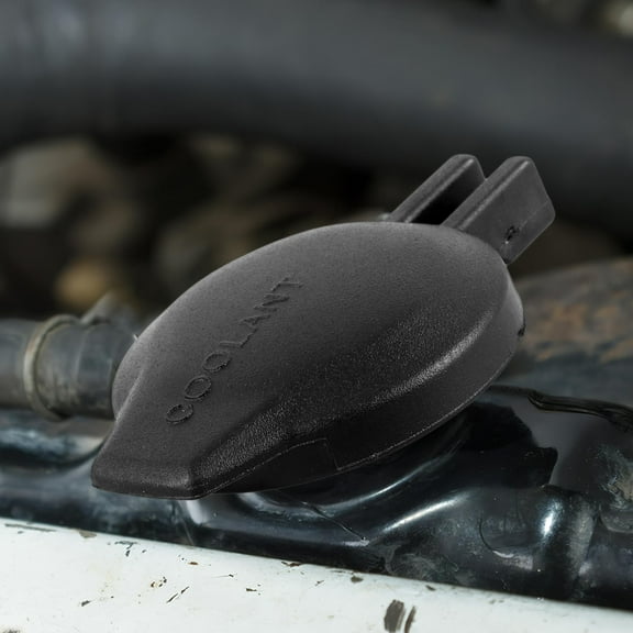 SOPOTUTU Radiator Coolant Reservoir Cap Plastic Cover for Car Engine Cooling System Black