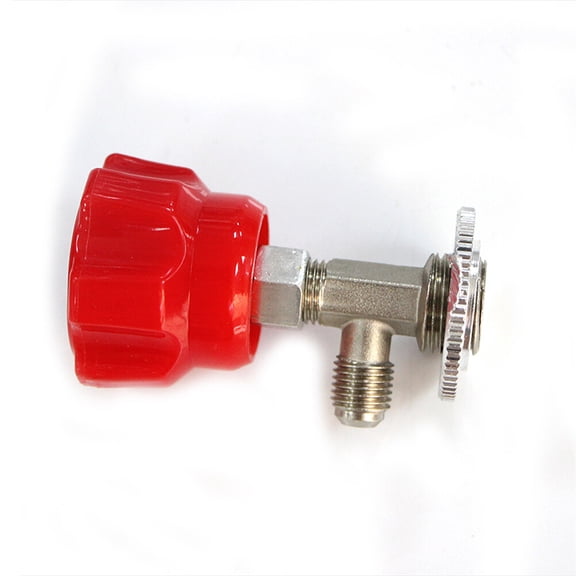 SOPOTUTU Vehicle Ac Can Tap Opener Valve Red Refrigerant Bottle Adapter for Leak Free Dispensing