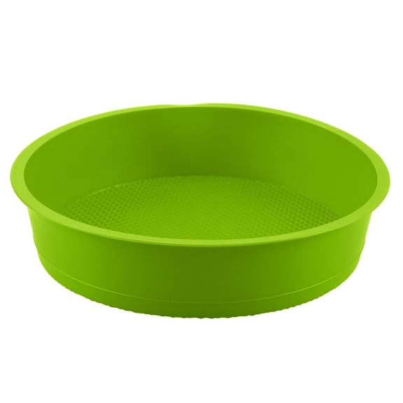 SOPOTUTU 9-Inch Round Silicone Pie Pan Mold, Non-Stick Flexible Bakeware for Oven, Refrigerator, and Easy Release Baking Dish