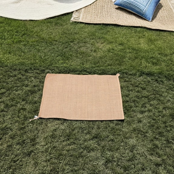 SOPOTUTU Light Brown Jute Storage Bags for Outdoor Lawn Games Bbq Party Portable Burlap Bags