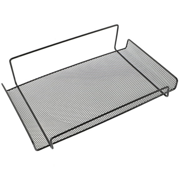 SOPOTUTU No Drilling Wall Mounted Router Shelf Iron Storage Rack Black for Home Security Camera Holder