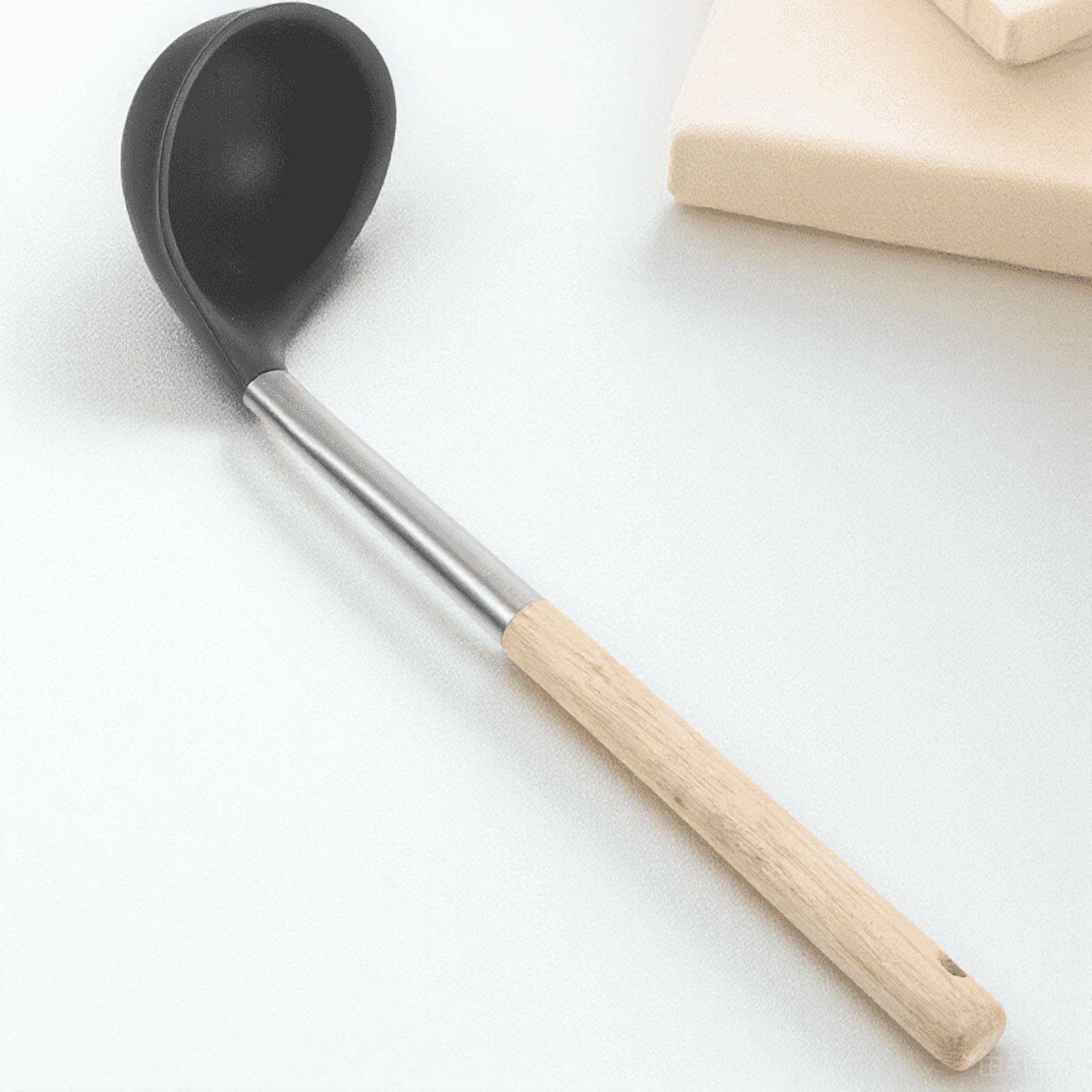 SOPOTUTU Serving Ladle with Silicone and Stainless Steel Design for Wok ...