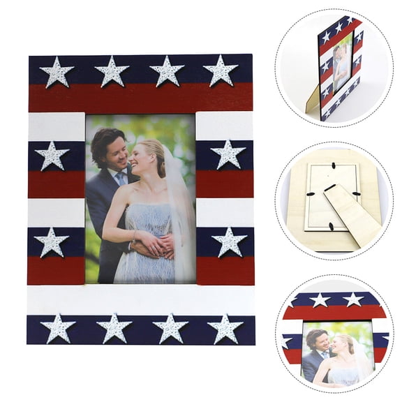 SOPOTUTU Wood Picture Frame Wall Hanging Photo Family Decor 1Pack