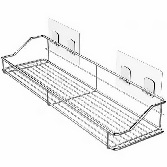 SOPOTUTU Stainless Steel Kitchen Storage Shelf Wall Mounted Bathroom Rack with Draining Design