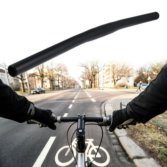 SOPOTUTU Straight Handlebar Black Aluminum Alloy for Fixed Gear Bikes