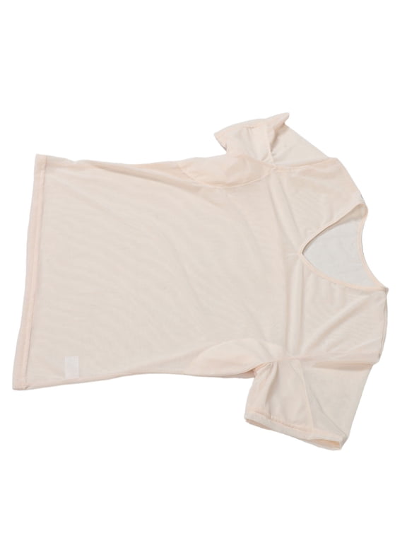 Sweat Absorbing Mens Undershirt with Soft Chinlon Fabric and Underarm Protection