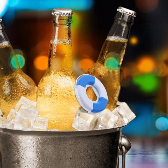 SOPOTUTU Swim Ring Shaped Plastic Bottle Opener for Home Use Multi ColorBeer Bottle Opener 3.5 x 2.8 inches