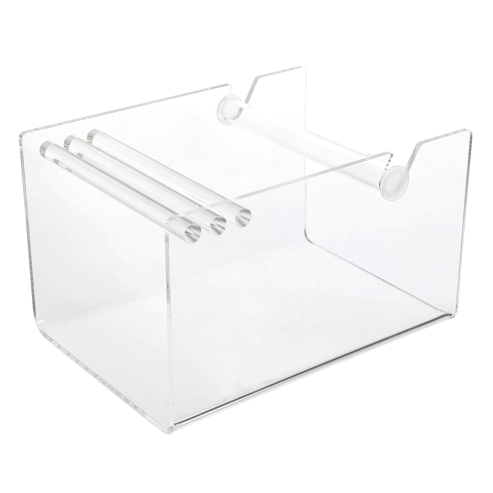 SOPOTUTU Transparent Acrylic Label Roll Stand Adjustable Desktop Tape ...