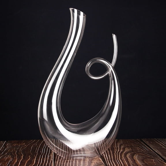 SOPOTUTU Creative Transparent Glass Wine Aerator for Storage and Home Bar