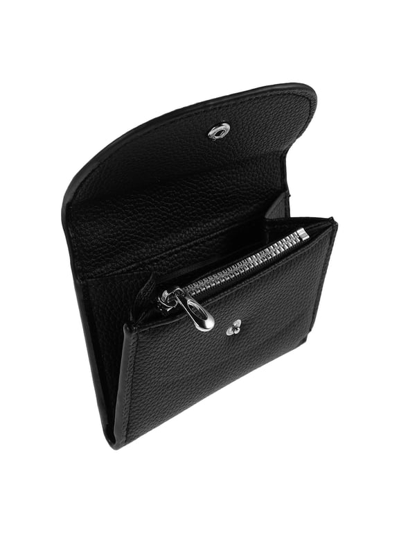 Thin Wallet Black Minimalist Credit Card Holder Small Change Purse