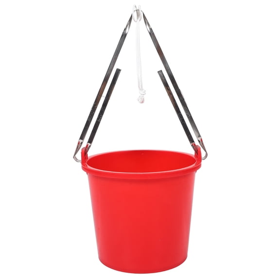 SOPOTUTU Utility Bucket with Handle 2 Pack, Assorted Colors, for Agricultural, Gardening, and Household Use