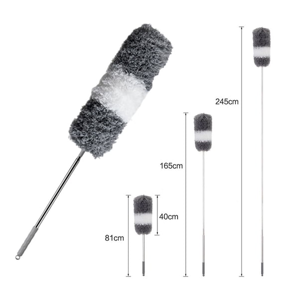 SOPOTUTU Washable Hand Duster Dust Removal Brush Grey 1Pcs Fiber Household Tool