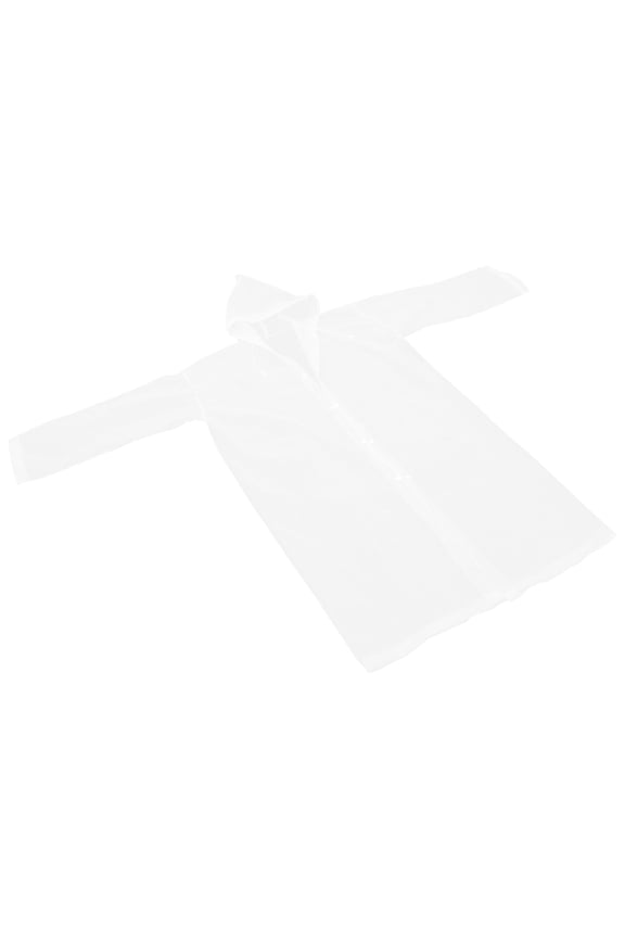 Waterproof EVA Raincoat 1Pack Full Length Rain Jacket For Women With Drawstring Hood