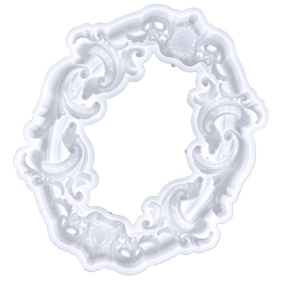 SOPOTUTU White Silicone Photo Frame Mold for DIY Crafts Flexible Epoxy Resin Casting Mold