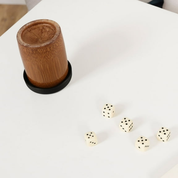 SOPOTUTU Wooden Dice Shaker Cup Multi-Color Large Capacity for Home and Game Use