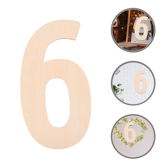SOPOTUTU Wood Signs Decorative Signs Ornament Beige 1Set